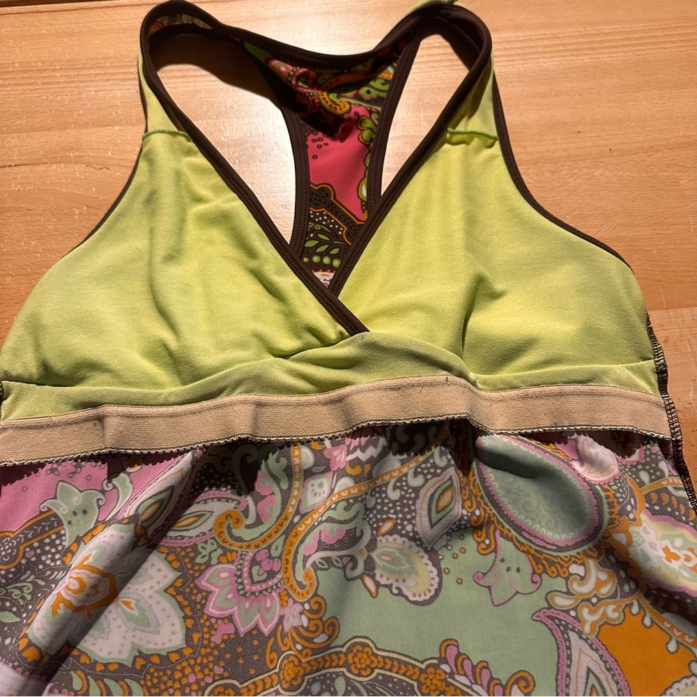 Athleta Racer Back Tank Top Multi Color Medium - Picture 15 of 15